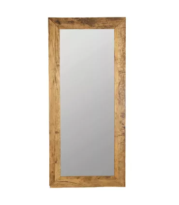 Espejo con grueso marco de madera reciclada (+ tamaños)